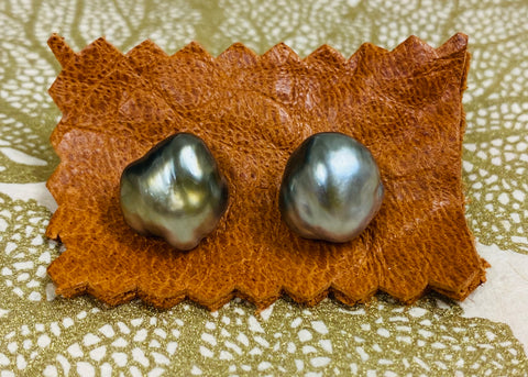 Tahitian Keshi Pearl Earrings