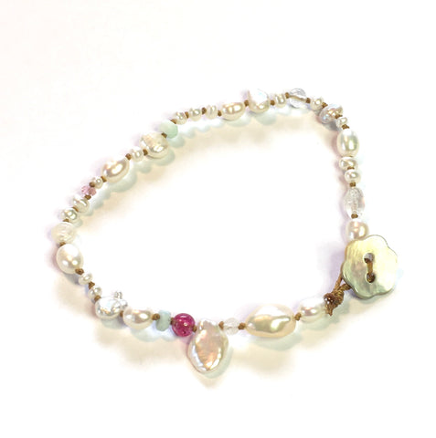Knotted Pearl Bracelet