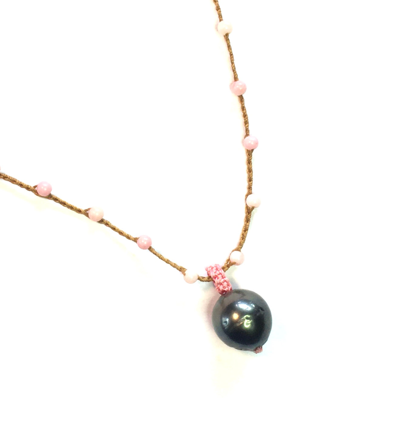 Tahitian Pearl with Coral Necklace